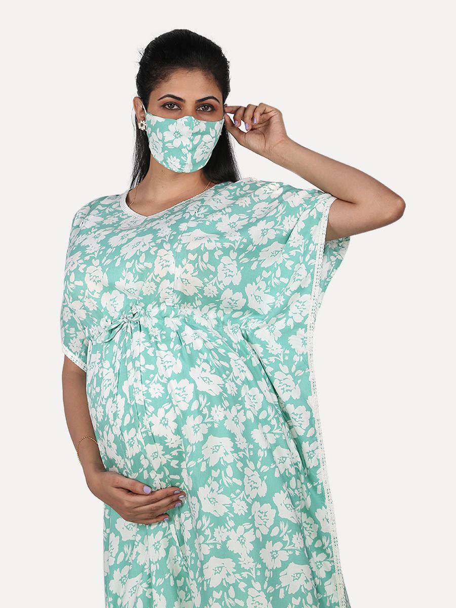 Maternity Nightie With Free Mask (Dana Green)