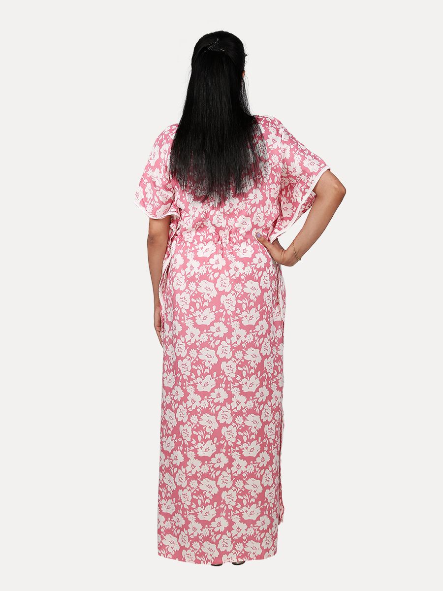 Maternity Nightie with FREE MASK(Dana Pink)