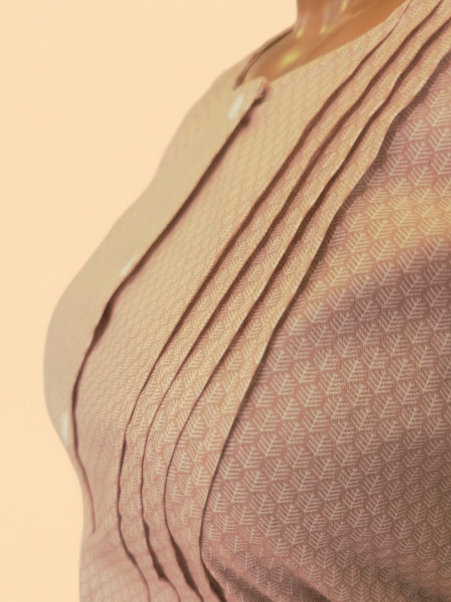 Ziva Cotton Full Open Short Maternity & Feeding Nightwear – Dusty Rose