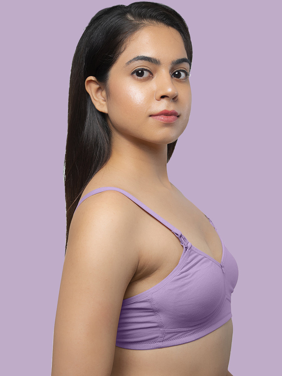 Ziva Double Layer Moulded Knit Feeding Bra – Orchid Mist