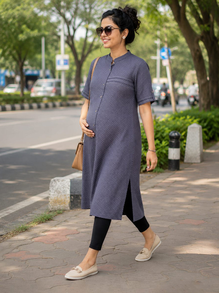 Ziva 3 Dress Maternity & Feeding Combo – Cotton Pyjama Suit, Rayon Gown with Inner Baniyan & Cotton Top