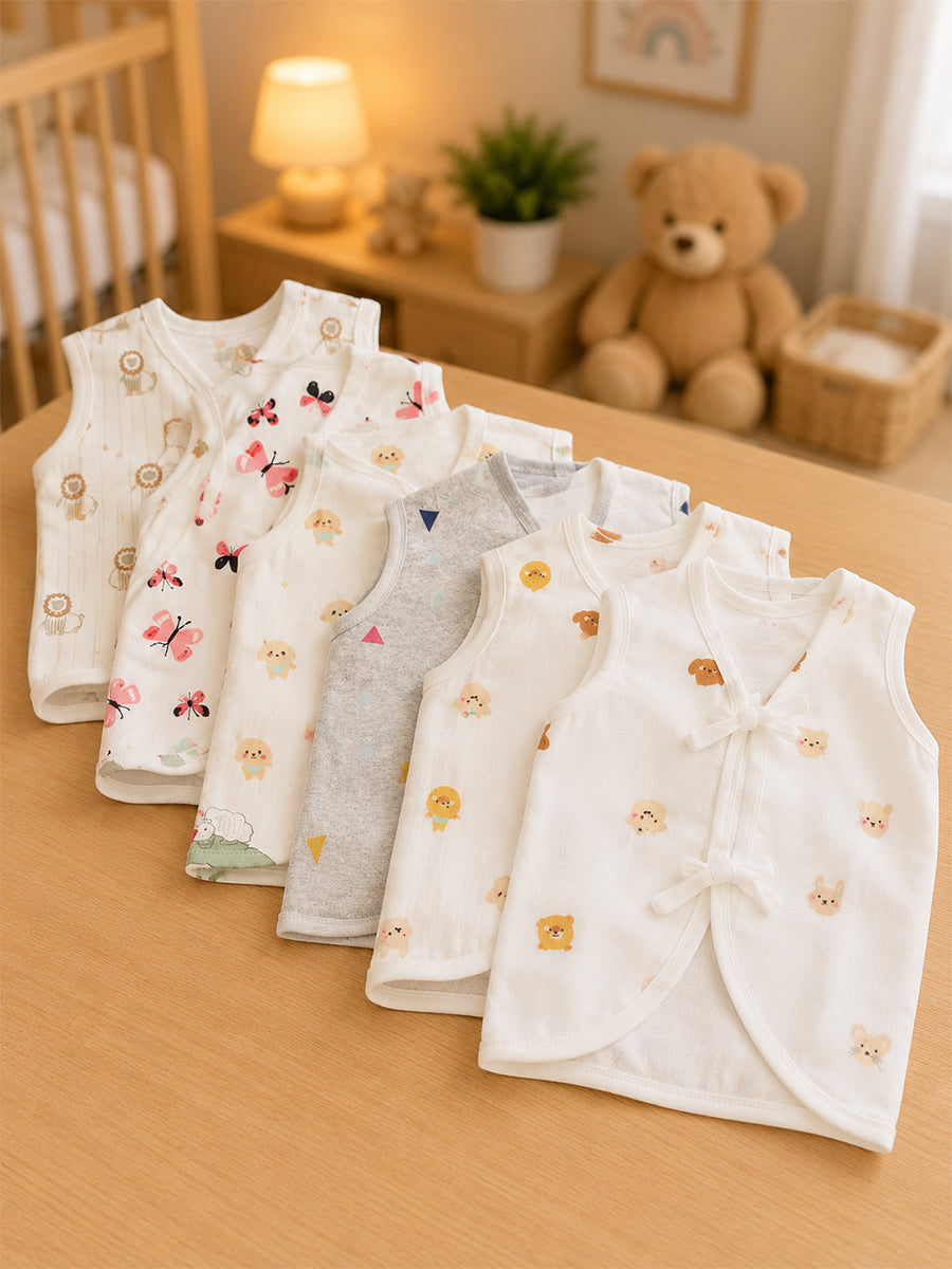 Ziva Knitted Cotton Printed Jabla – Baby Dreams Print Collection | 6 Pieces
