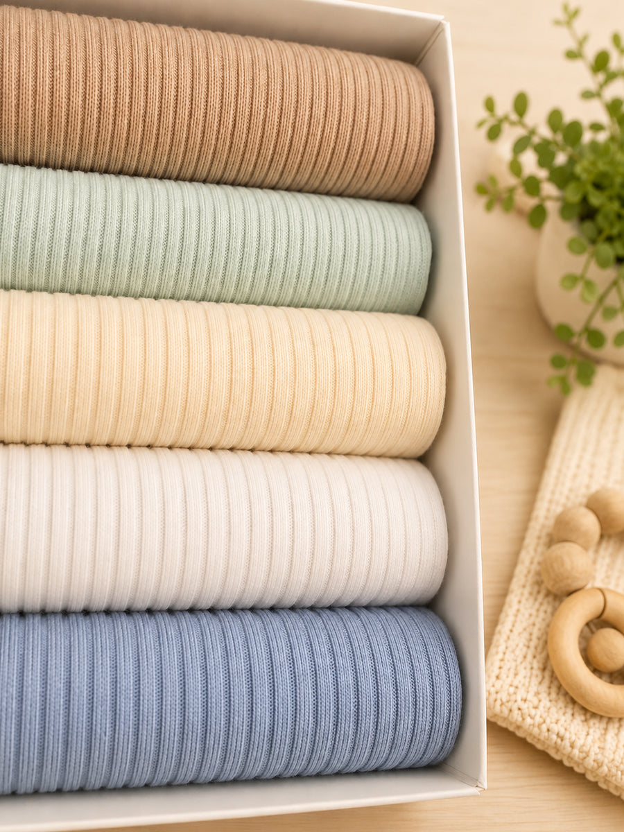 Ziva Face Towels – Premium Knitted Cotton | 12 × 12 Inch | Pastel Harmony Colour Pack | 5 Pieces