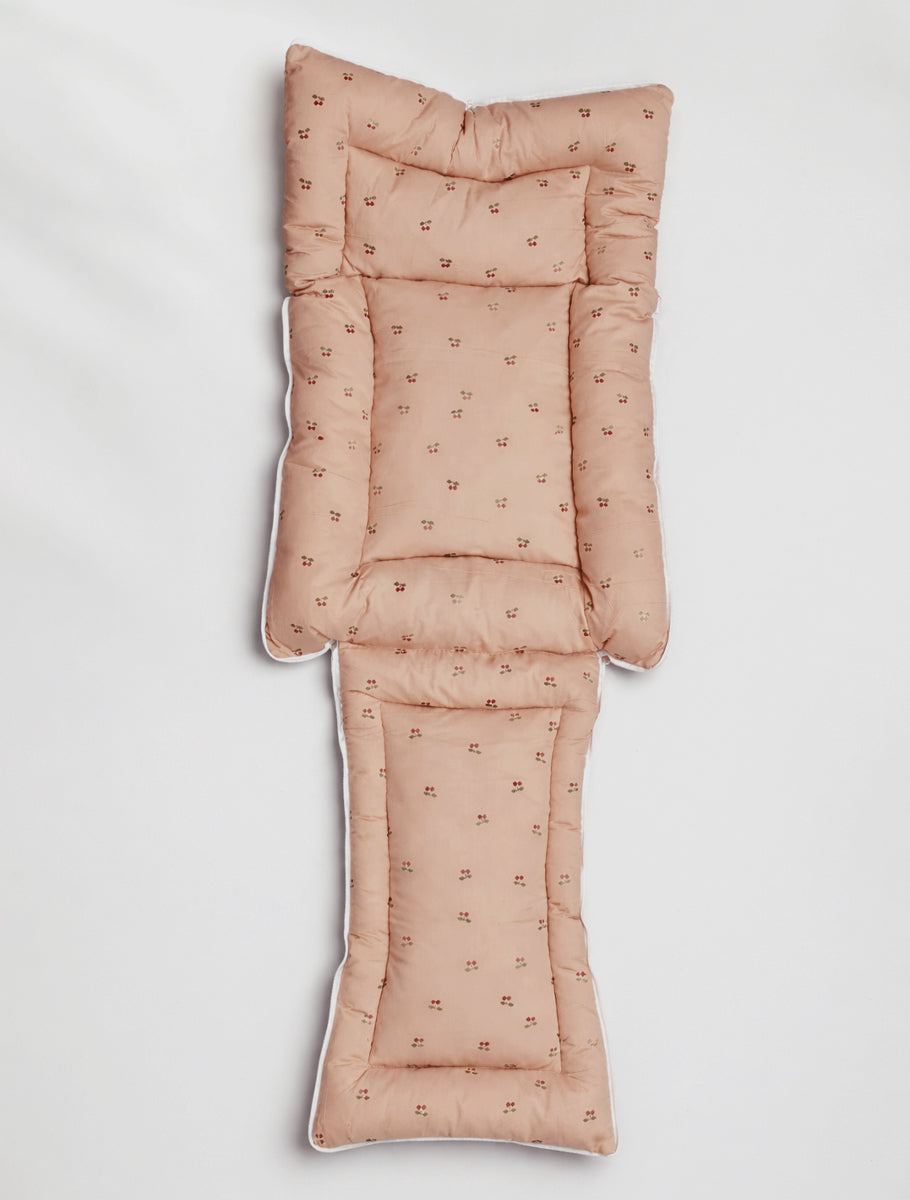 Ziva 3-in-1 Baby Bed – Organic Cotton Carry Nest cum Sleeping Bag (Cherry Print, Brown Colour)