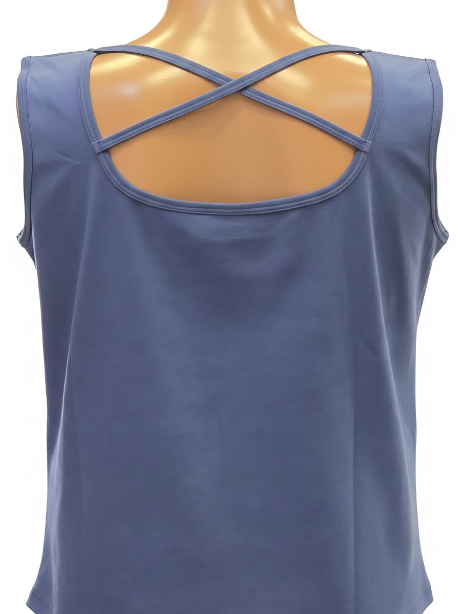 Ziva Light Cream & Blue Cotton Striped Maternity & Feeding Co-ord Set with Inner Baniyan (3-Piece Set)