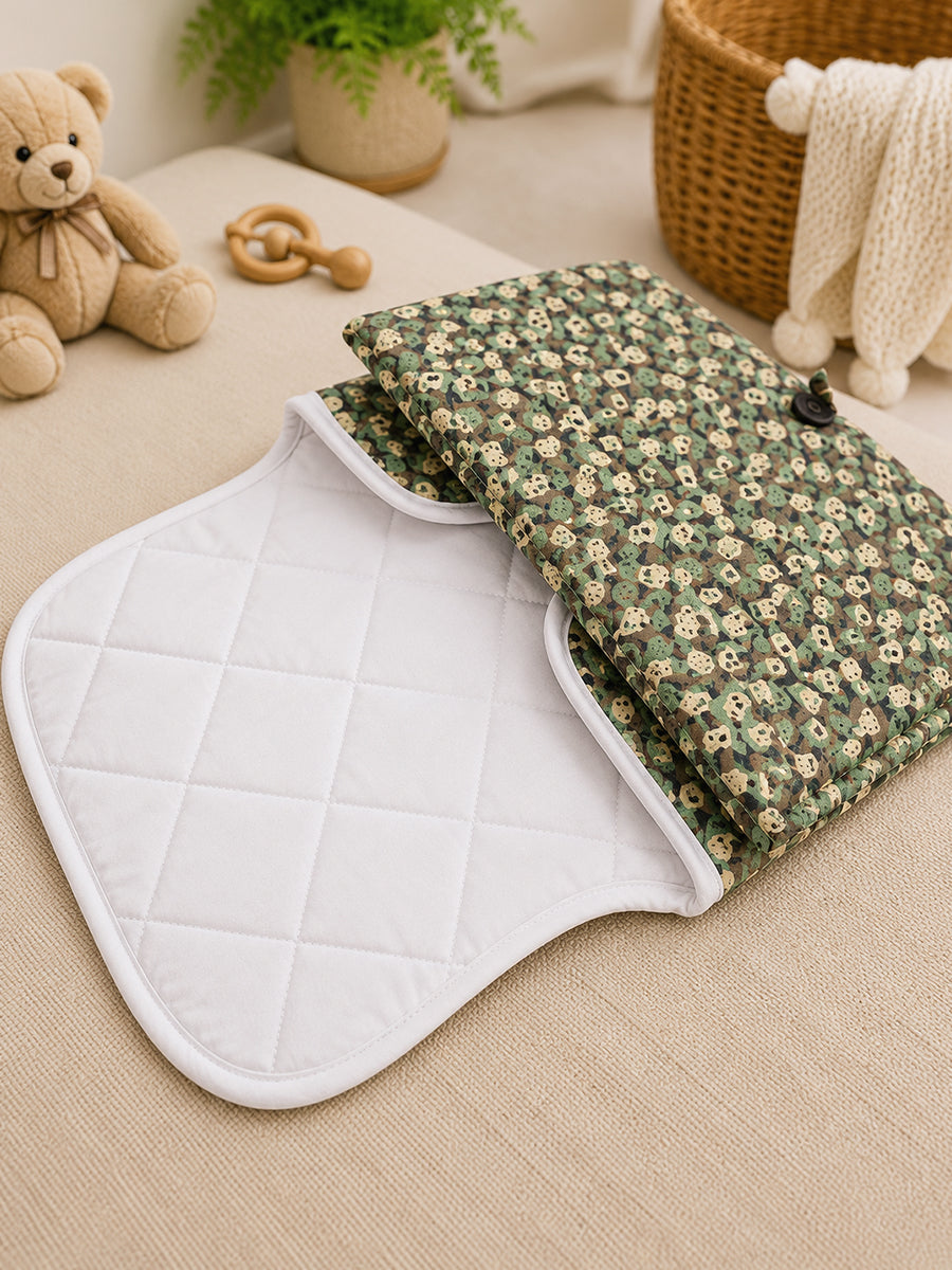 Ziva Baby Nappy & Diaper Changing Sheet – Foldable Travel Changing Mat with Storage Pocket | Little Gamer Print