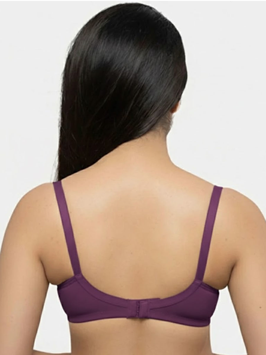 Ziva Double Layer Moulded Knit Feeding Bra – Grape Wine