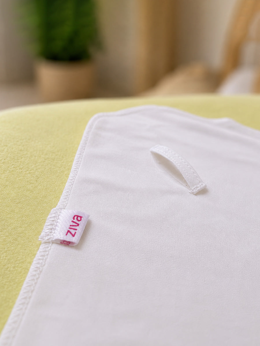 Ziva 6 Pieces Cotton Square Nappies – Soft Double Layer Reusable Newborn  cloth Nappies