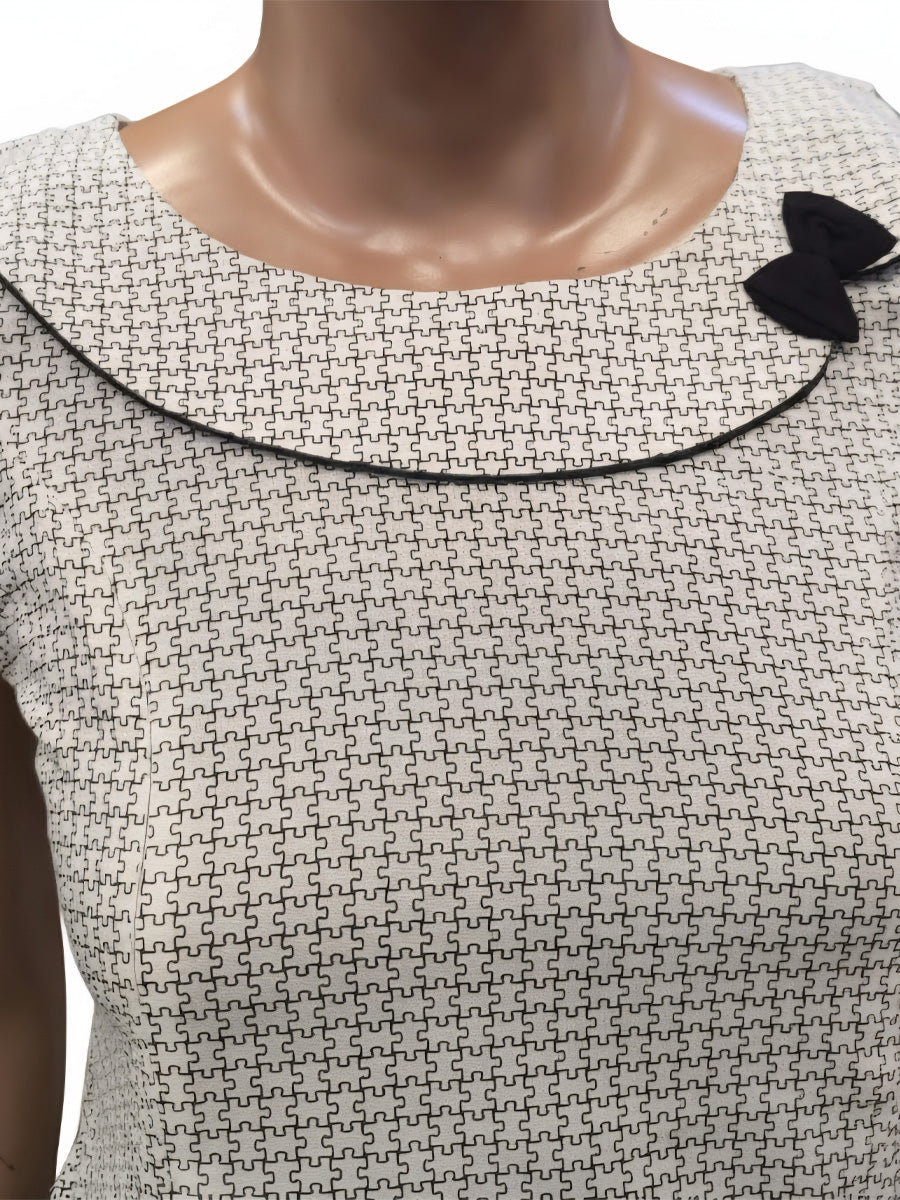 Pure Comfort Interlock Geo Maternity & Feeding Soft Cotton Short Nighty | Ziva