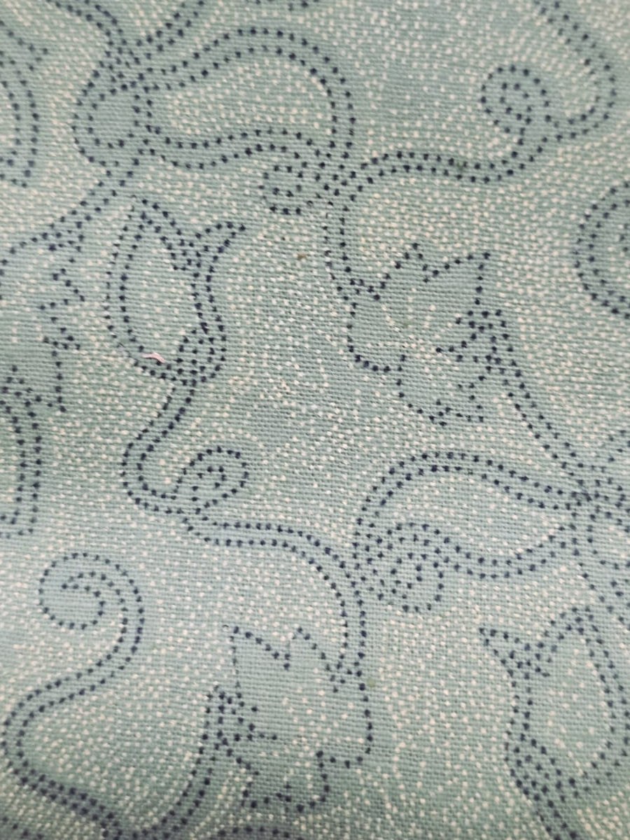 Cotton Full Open Maternity & Nursing Nighty – Powder Blue Abstract Print – Full Length