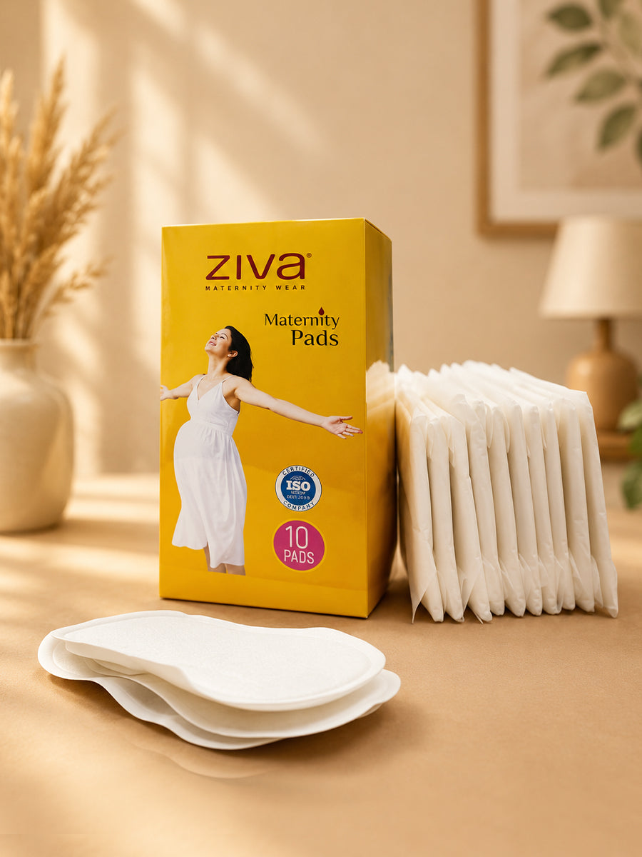 Ziva Postpartum Maternity Pads – Ultra Absorbent, Breathable & Leak Protection | 10 Pieces