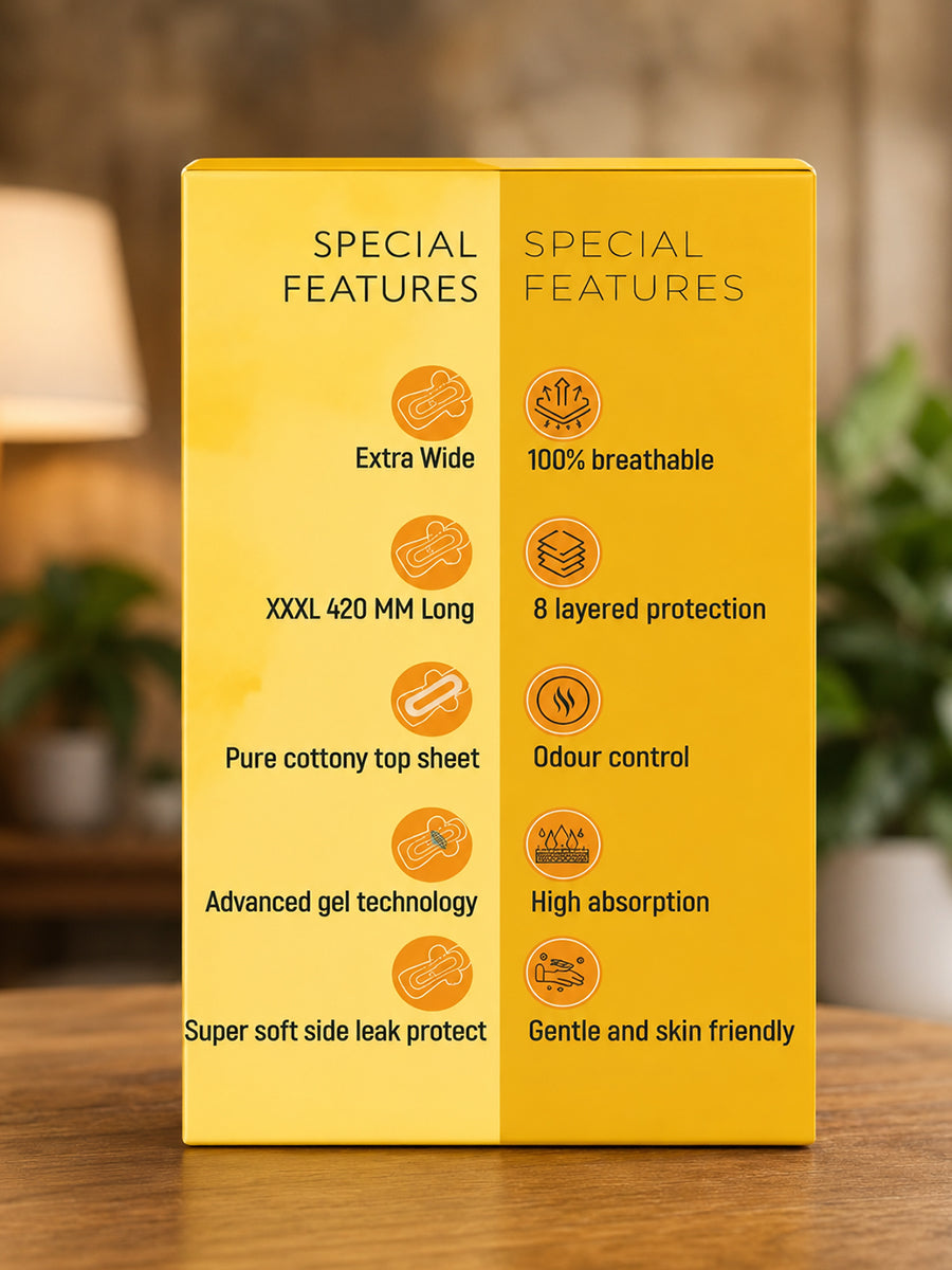 Ziva Postpartum Maternity Pads – Ultra Absorbent, Breathable & Leak Protection | 10 Pieces