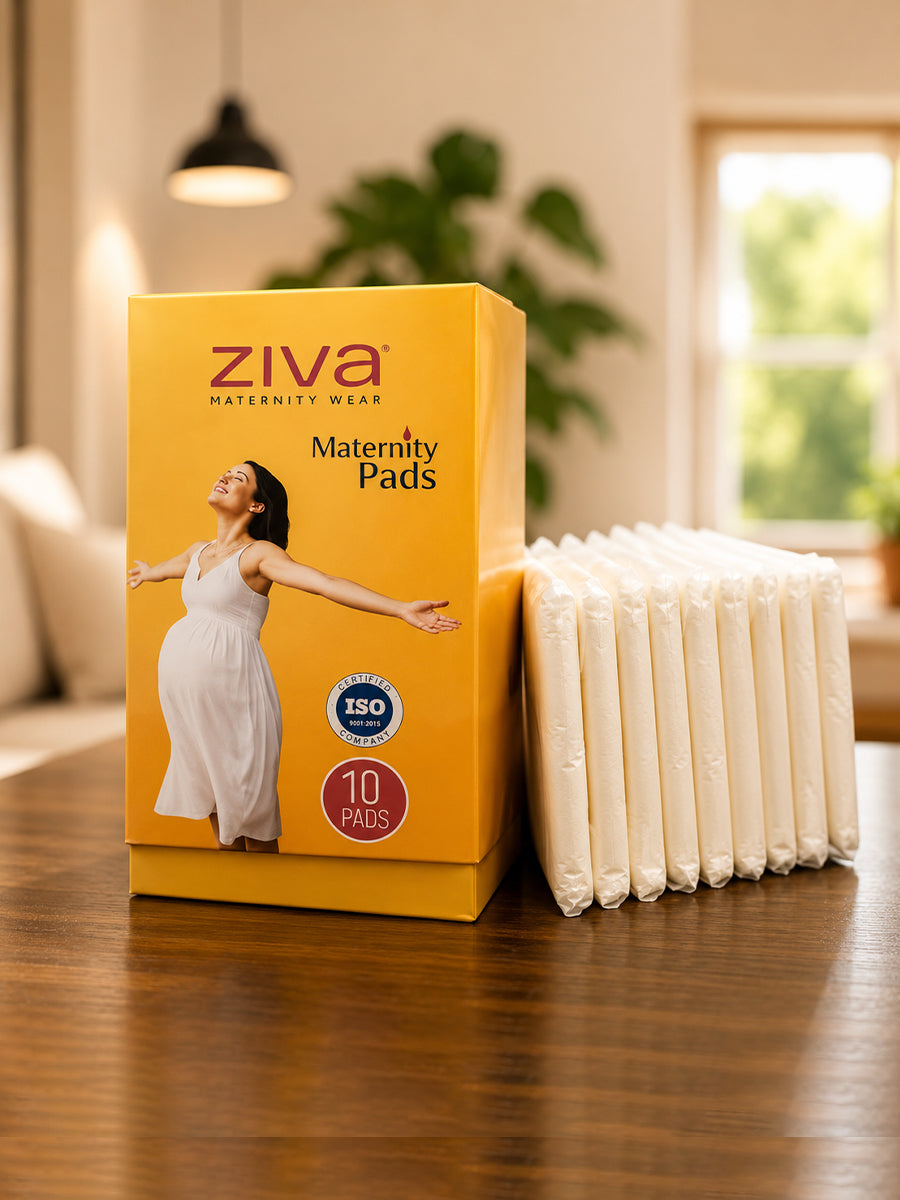 Ziva Postpartum Maternity Pads – Ultra Absorbent, Breathable & Leak Protection | 10 Pieces