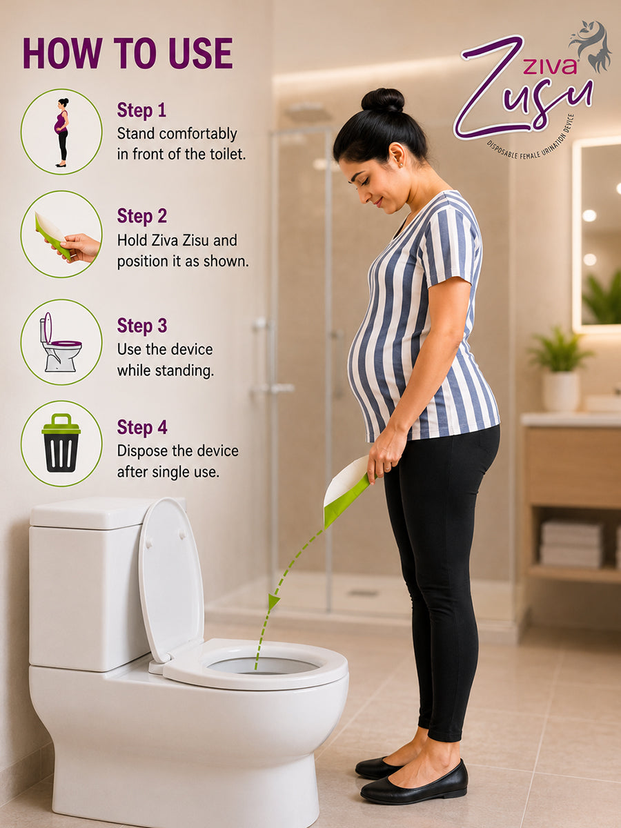 ZIVA ZUSU – Disposable Female Urination Device (Stand & Pee Funnel) | 10 Pieces