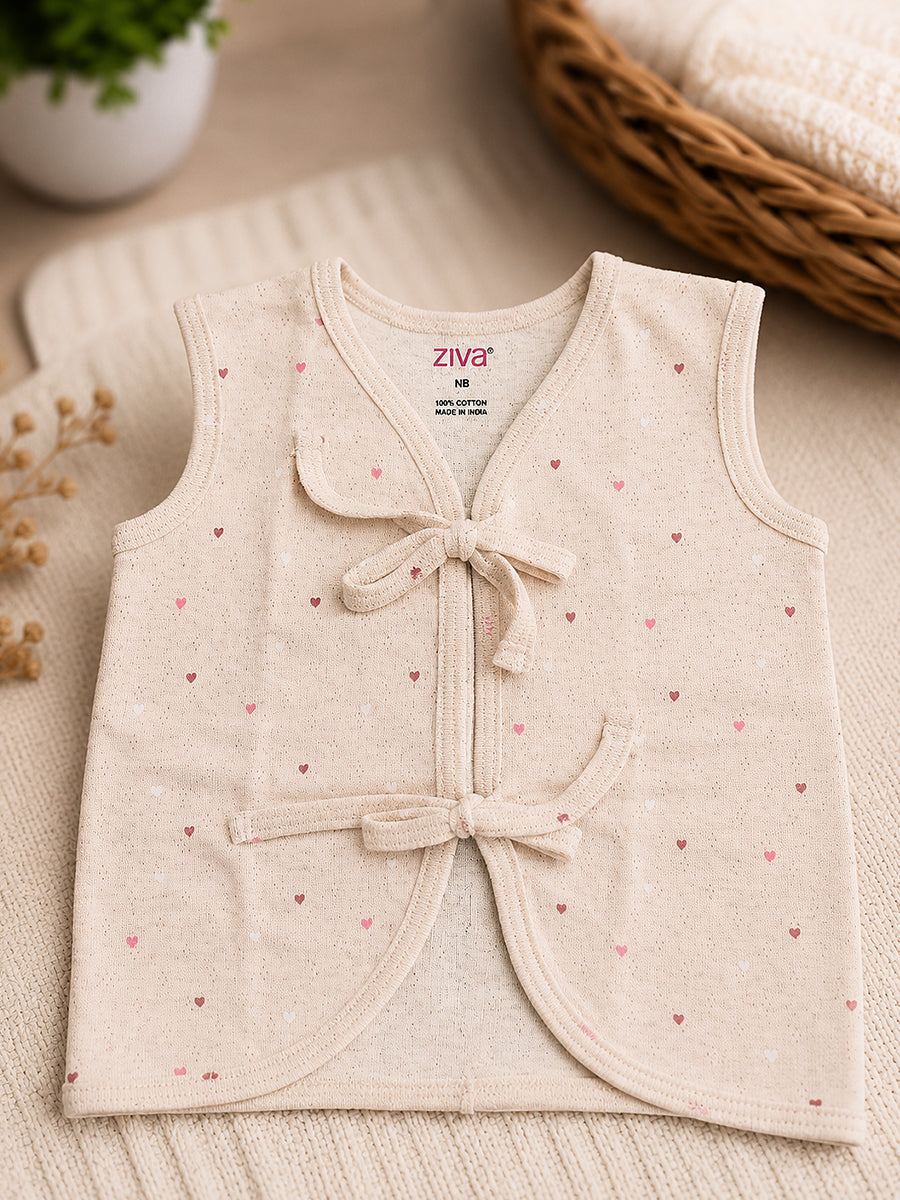 Ziva Premium Airy Knitted Cotton Colour Jabla – Multicolour Newborn Baby Wear | 6 Pieces