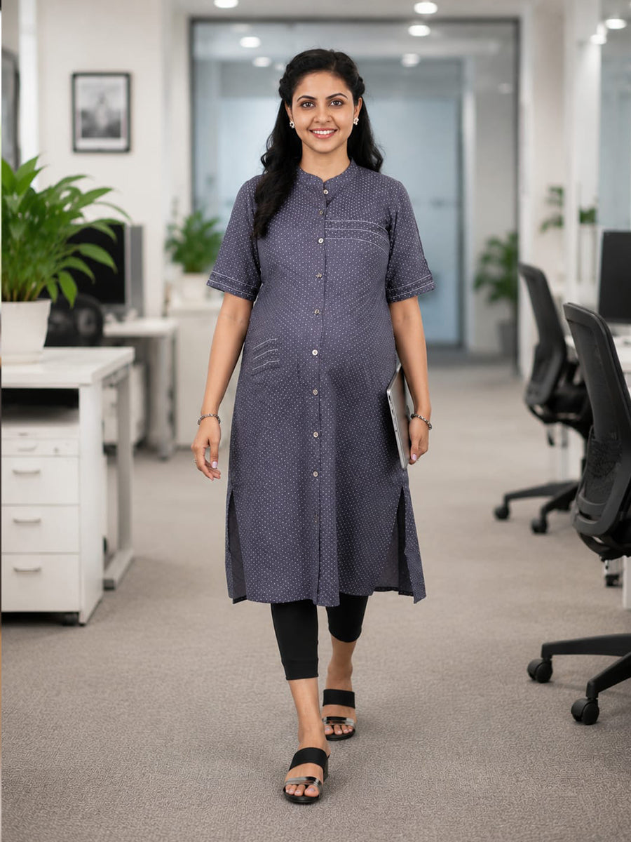 Ziva 3 Dress Maternity & Feeding Combo – Cotton Pyjama Suit, Rayon Gown with Inner Baniyan & Cotton Top