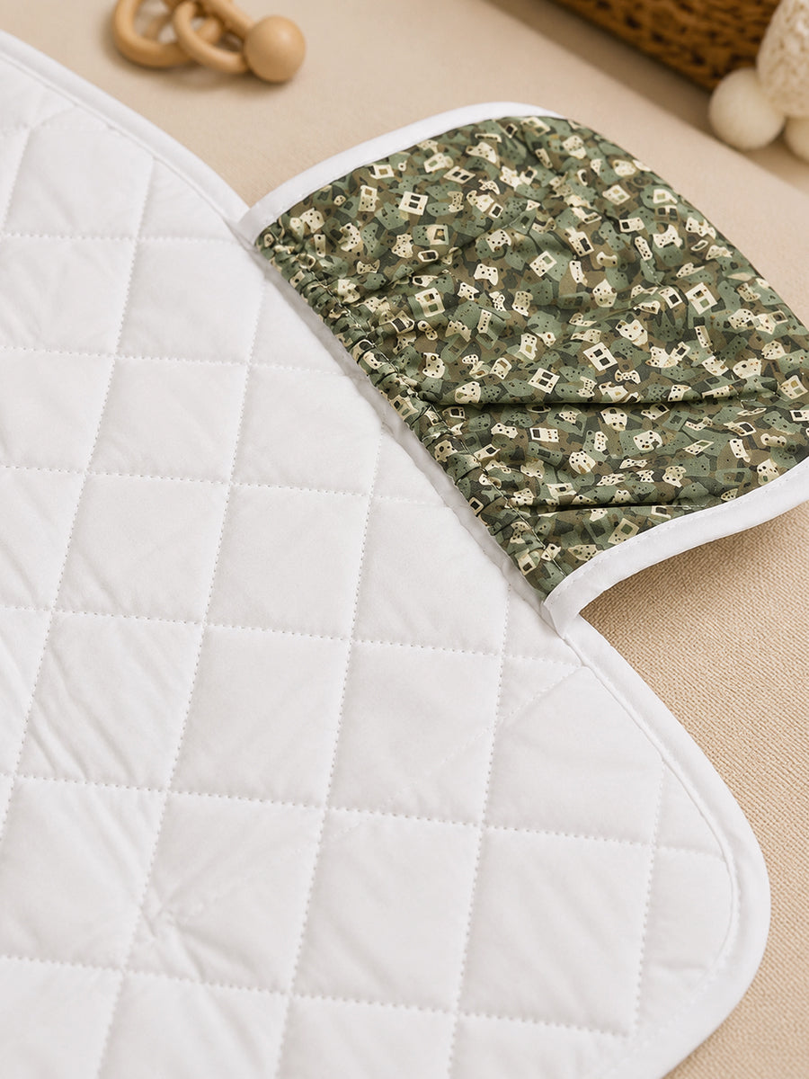 Ziva Baby Nappy & Diaper Changing Sheet – Foldable Travel Changing Mat with Storage Pocket | Little Gamer Print