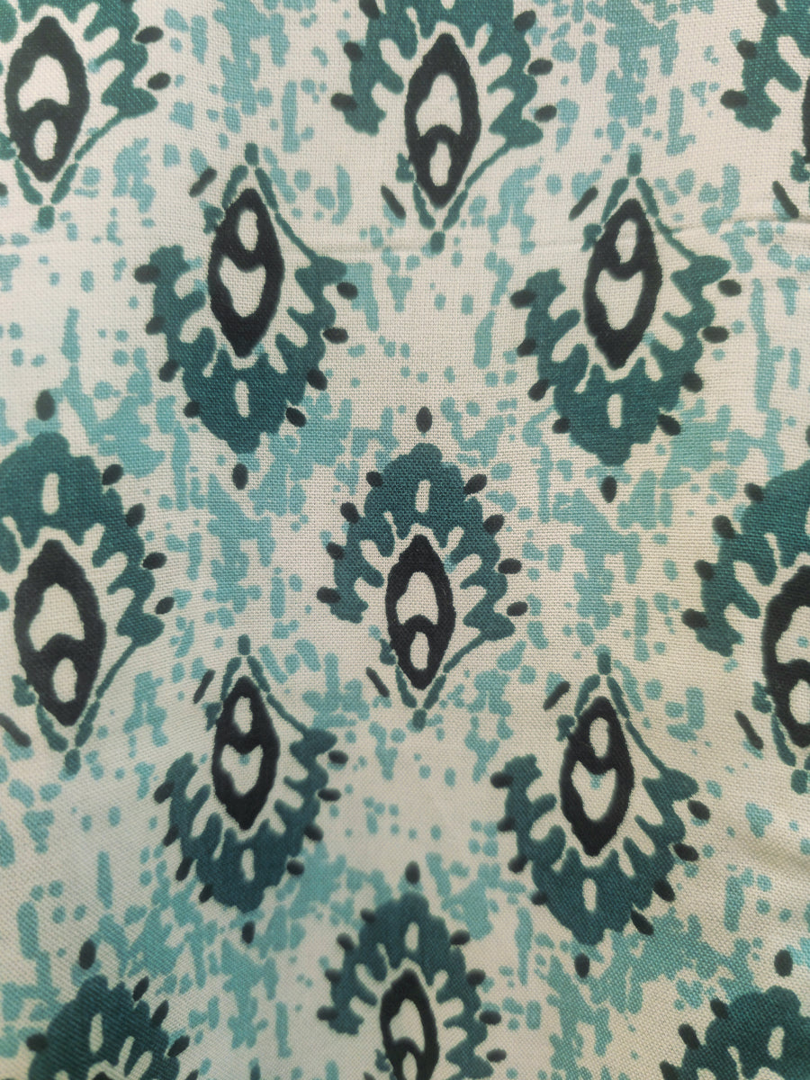 Pine Green Block Print Premium Maternity and Nursing Kaftan | Ziva