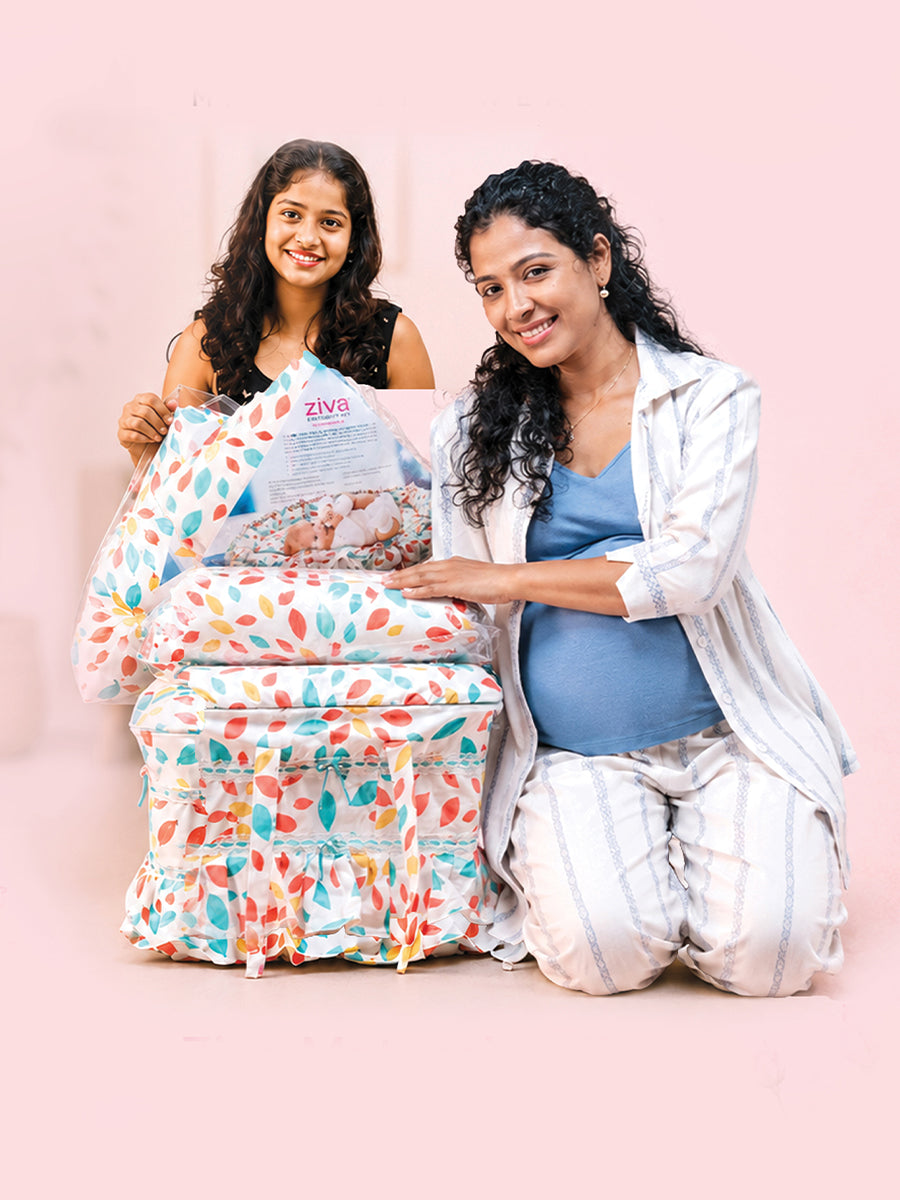 Ziva Premium Maternity & Hospital Kit – Complete Newborn & New Mother Essentials. The perfect hospital bag for expectant parents.