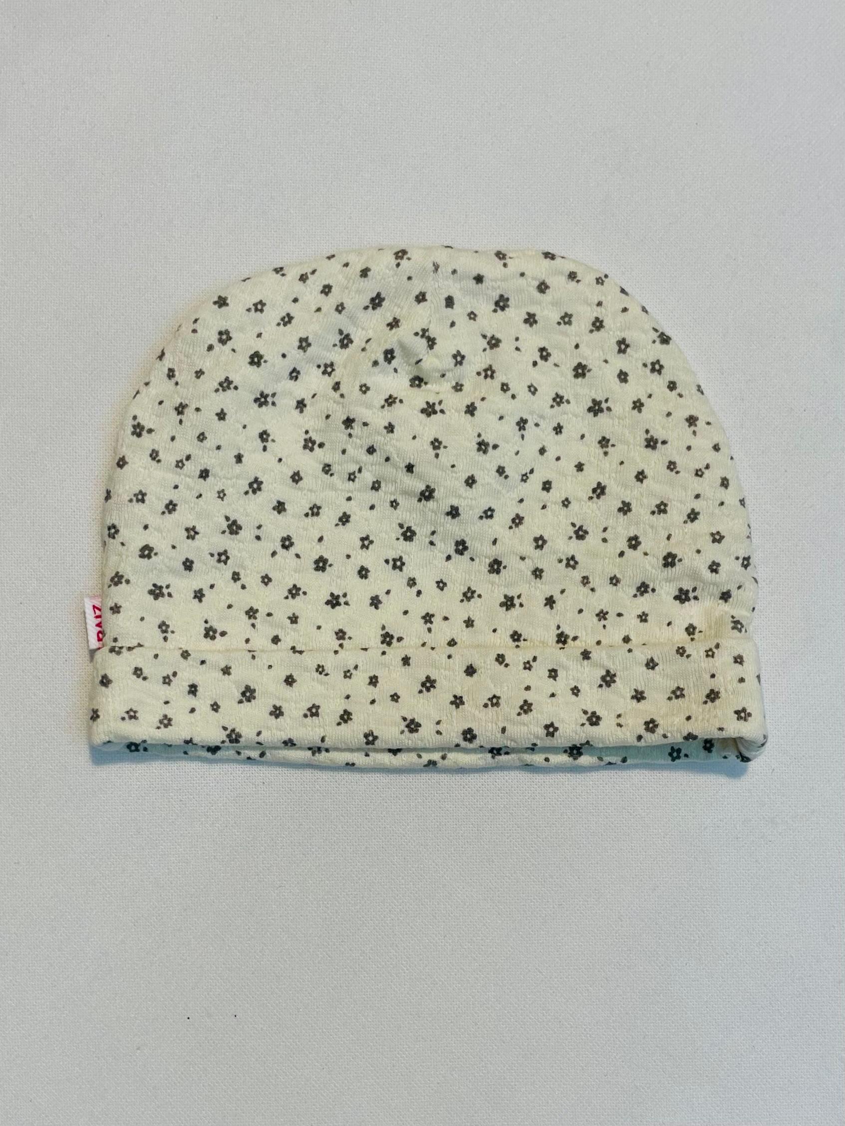 Infant Floral Print Sleepsuit/Cap