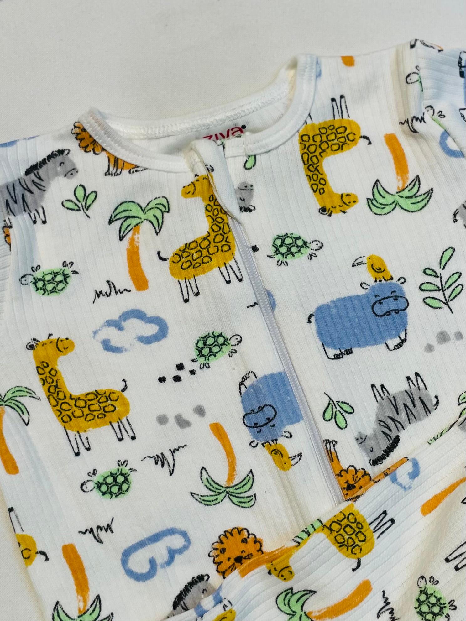 Infant Cartoon Sleepsuit/Cap