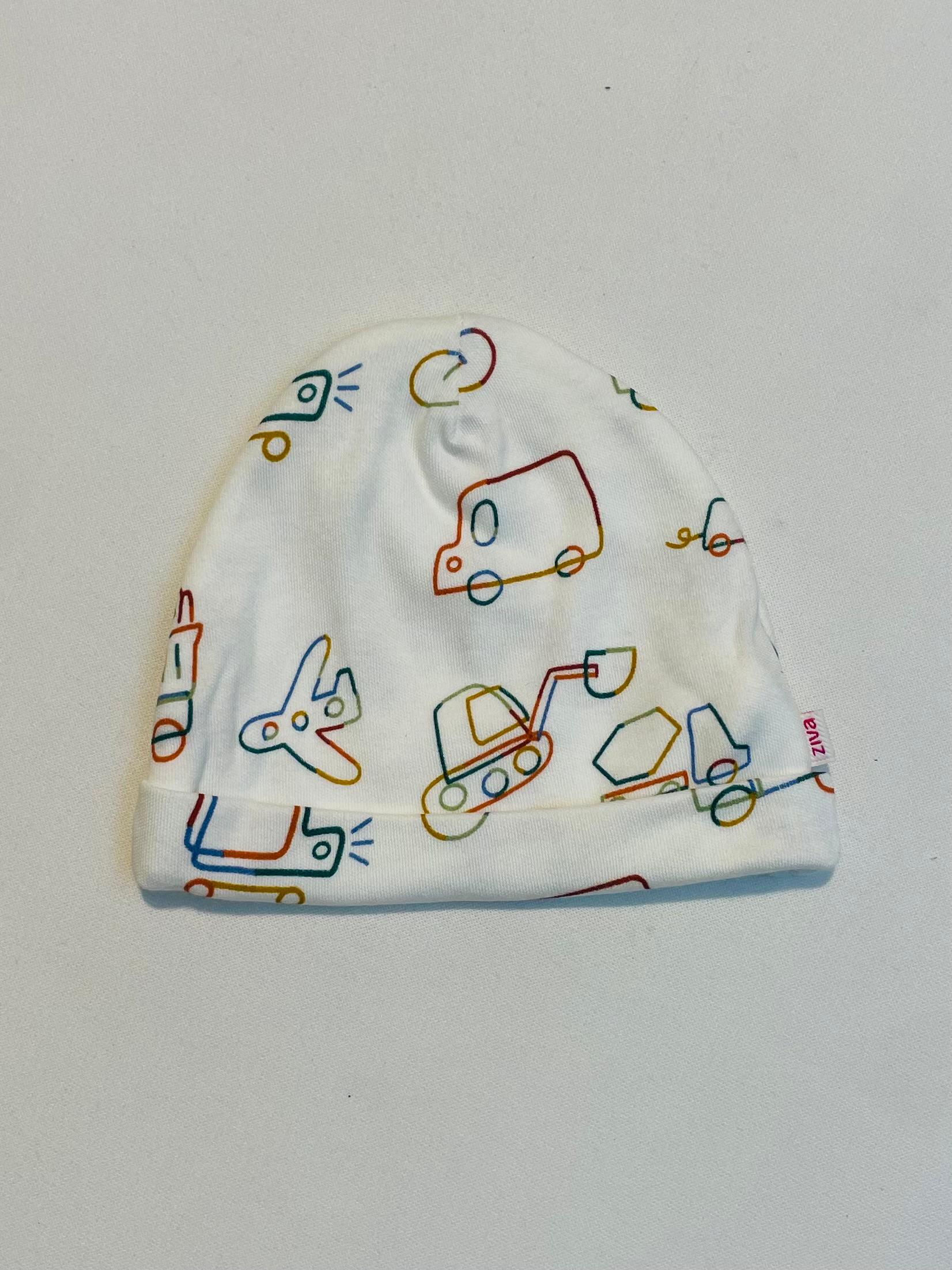 Baby Vehicle Print Sleepsuit/Cap