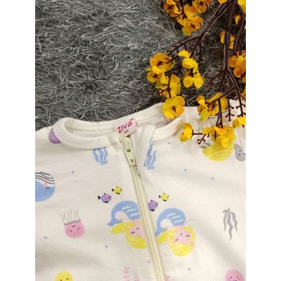 Sleepsuit/Cap- Girl(Aqua life)