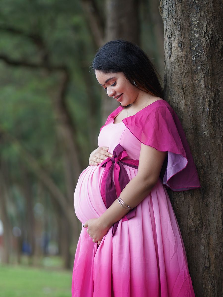 Maternity Photo Gown Shade pink