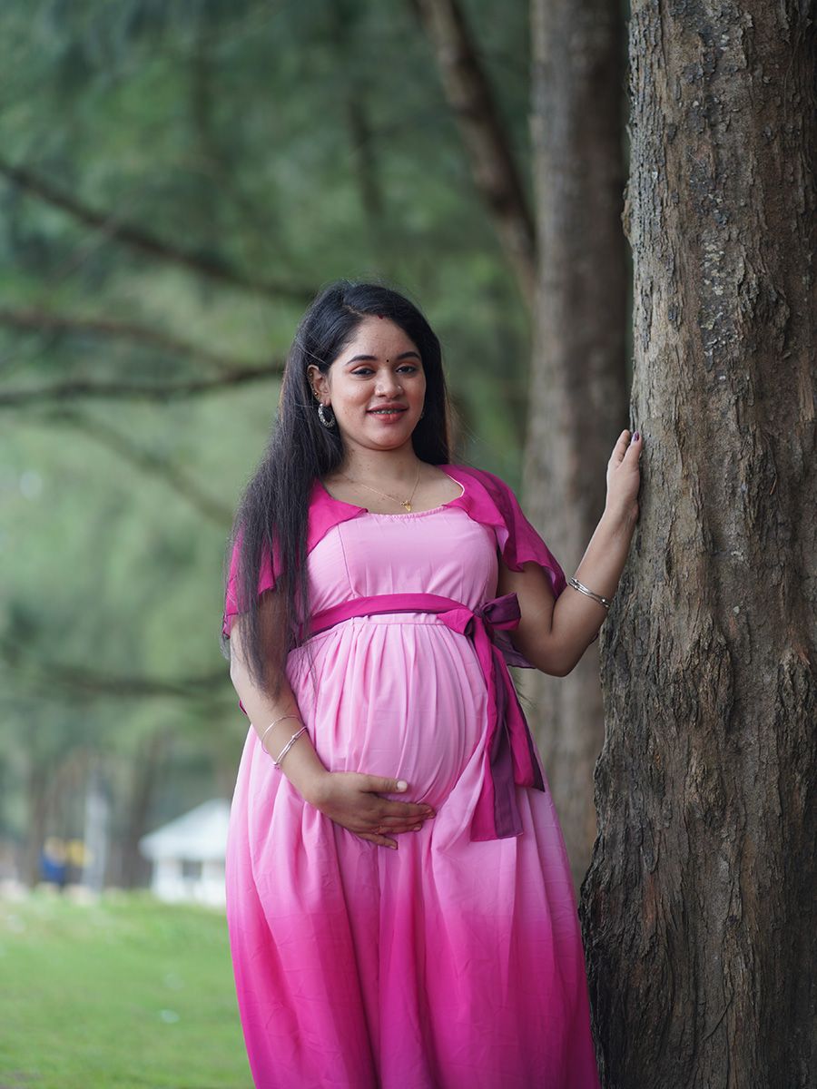 Maternity Photo Gown Shade pink