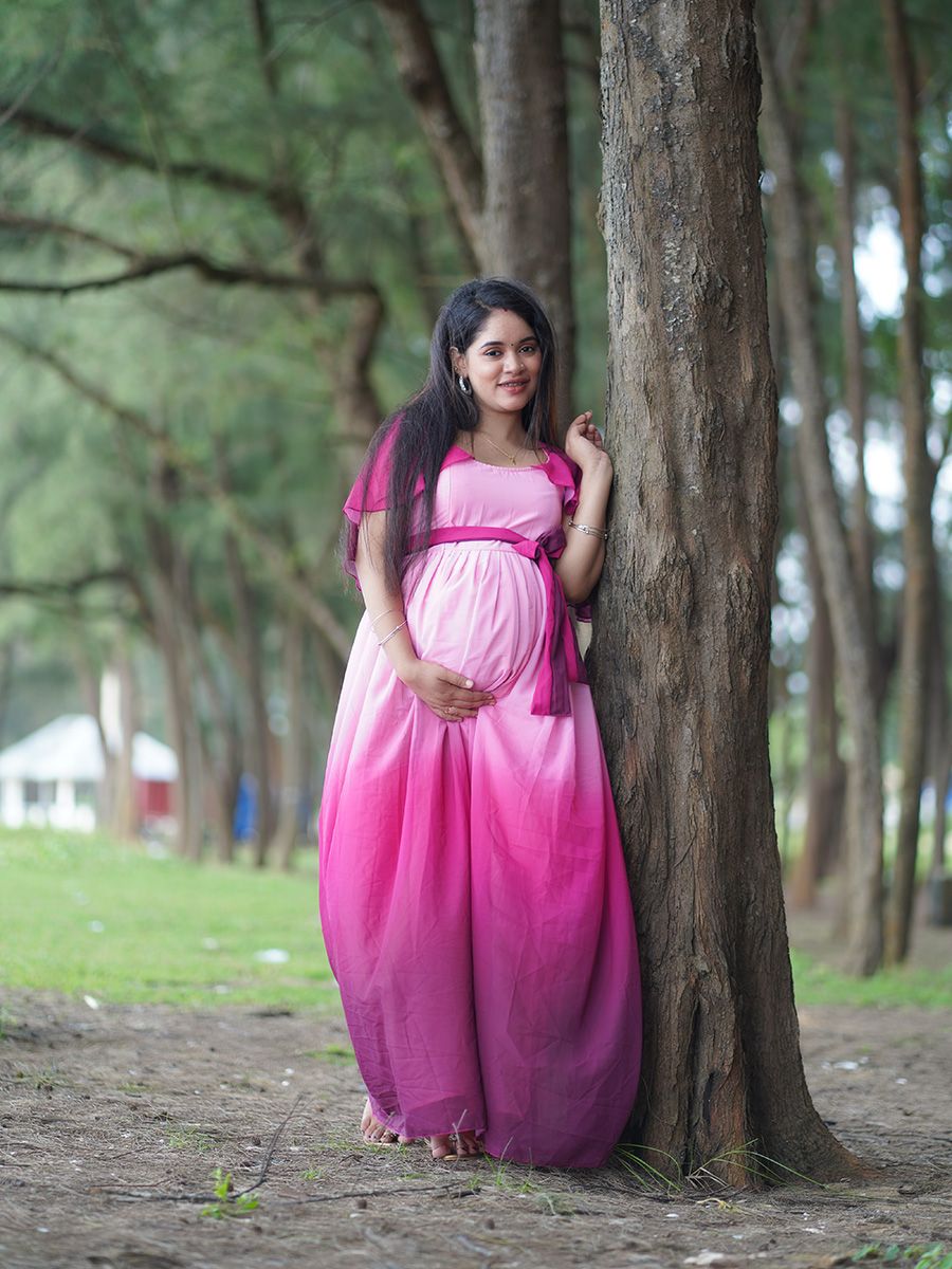 Maternity Photo Gown Shade pink