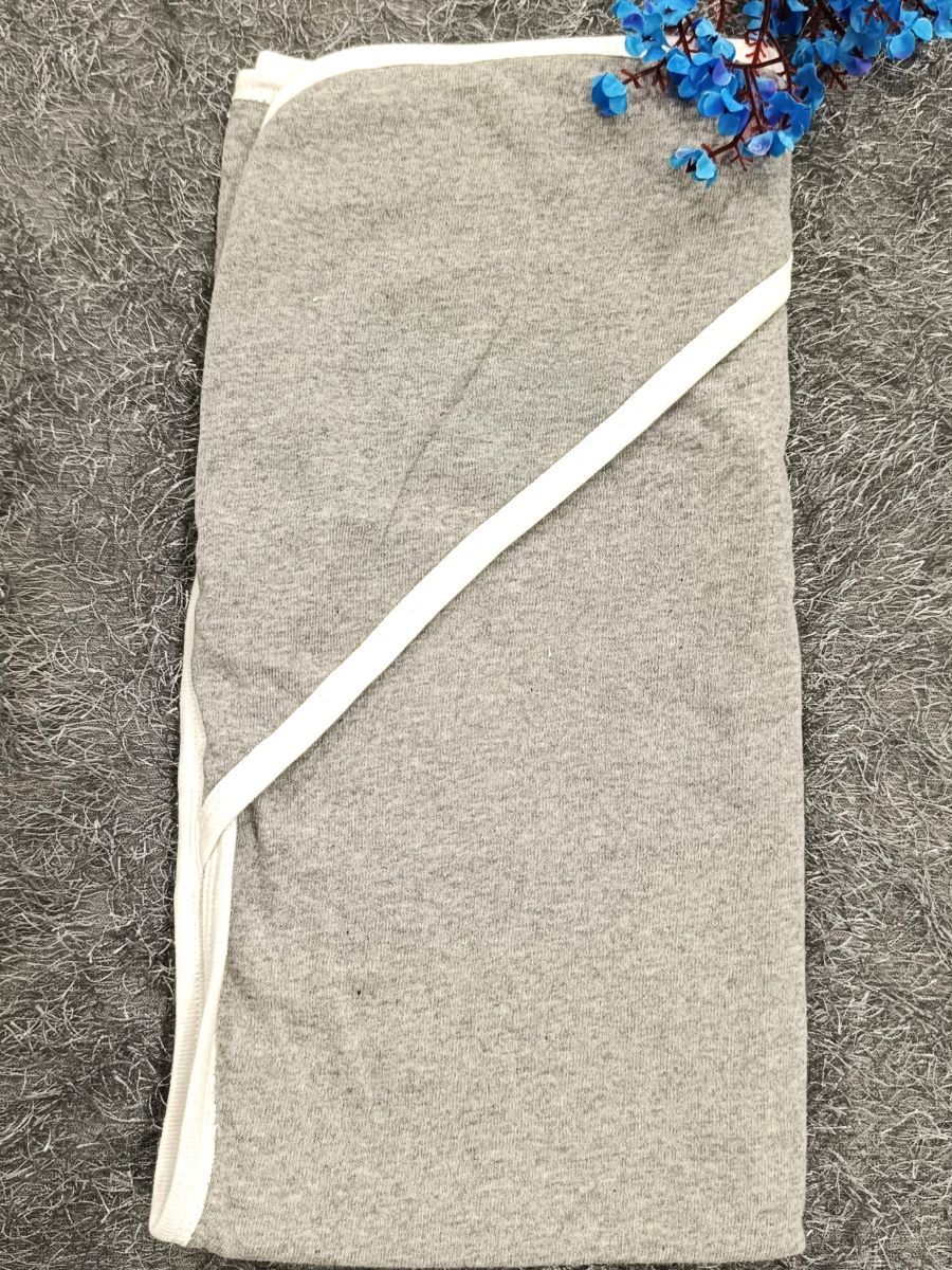 Baby Hood Towel- Ash Plain