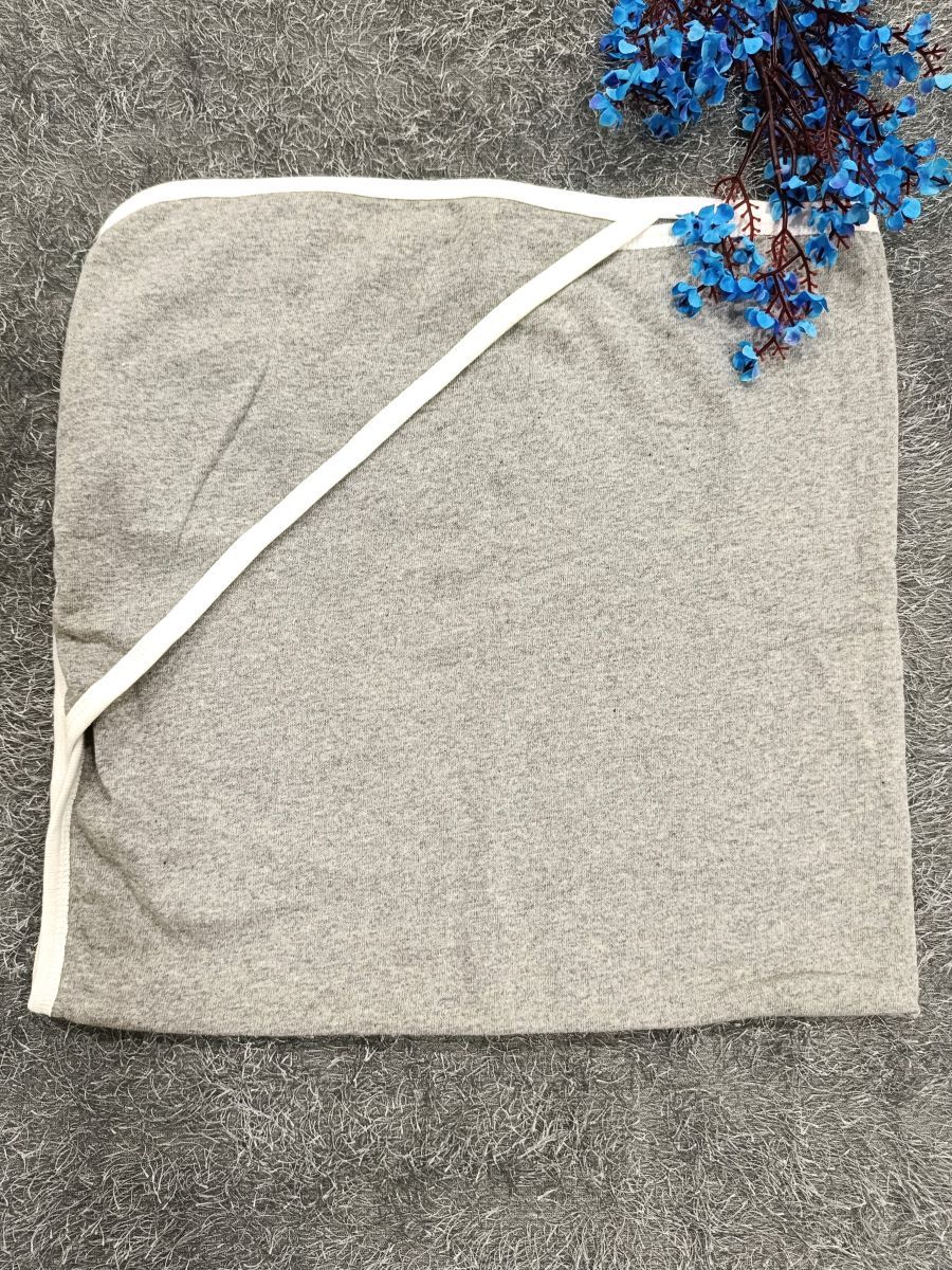 Baby Hood Towel- Ash Plain