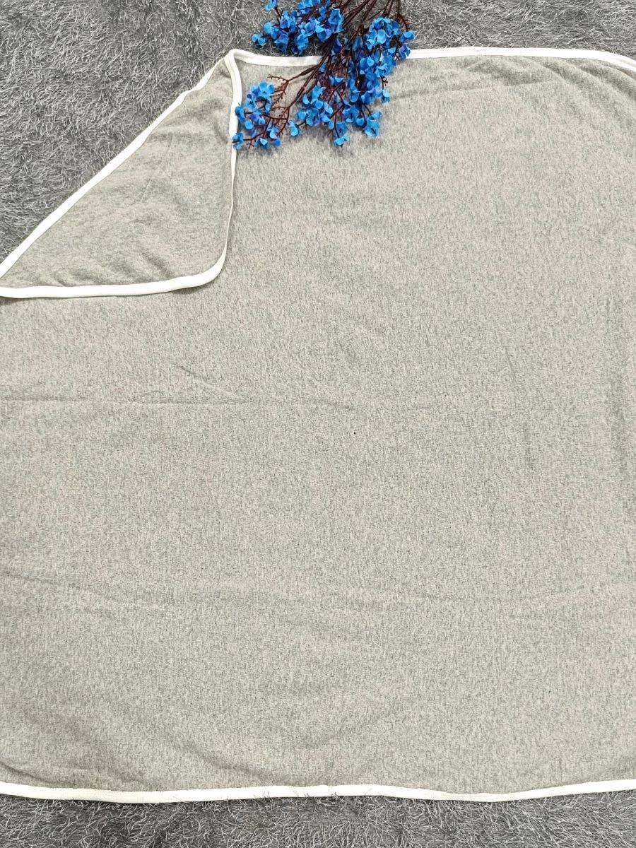 Baby Hood Towel- Ash Plain