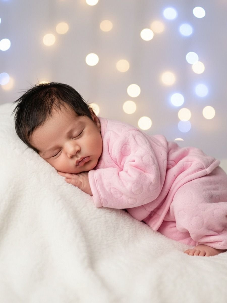 New Born Baby Sweater Top & Pant Pink