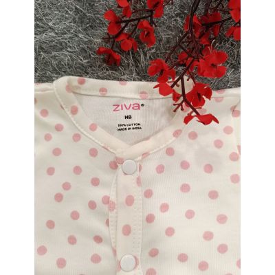 Baby Jumpsuit Girl- Pink Big Dot