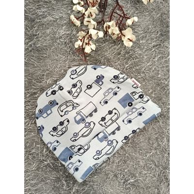 Sleepsuit/Cap- Boy(Blue Vehicle)