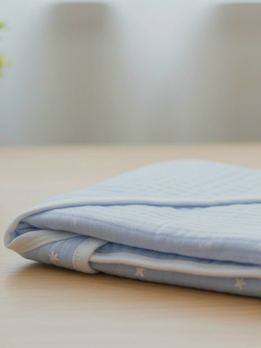 Baby Hood Towel Blue Star