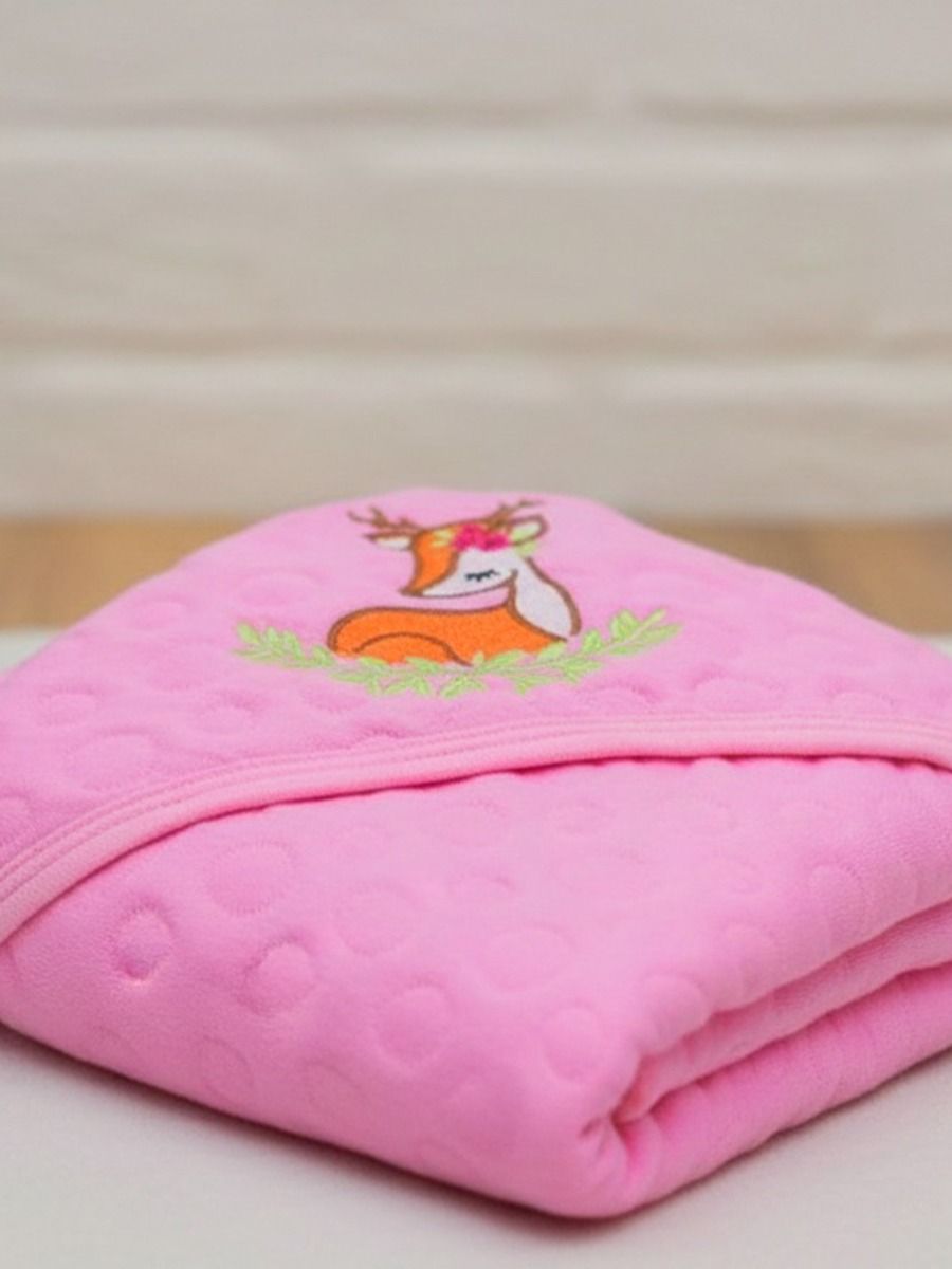 Baby Hood Towel Dark Pink
