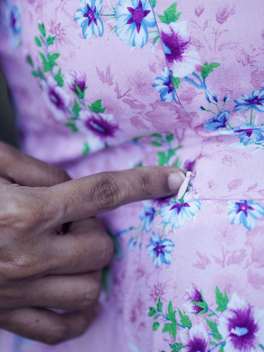 Maternity Short Dress - Ruth Purple