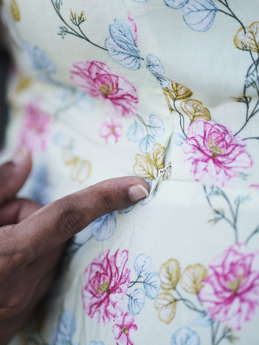 Maternity Short Dress - Ruth Light Yellow