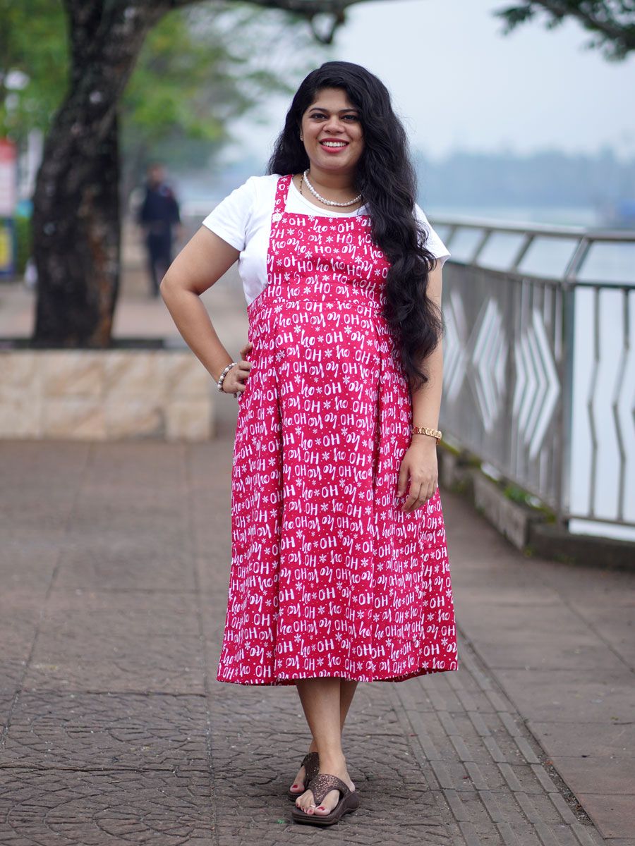 Maternity Midi Dress Dangree Red