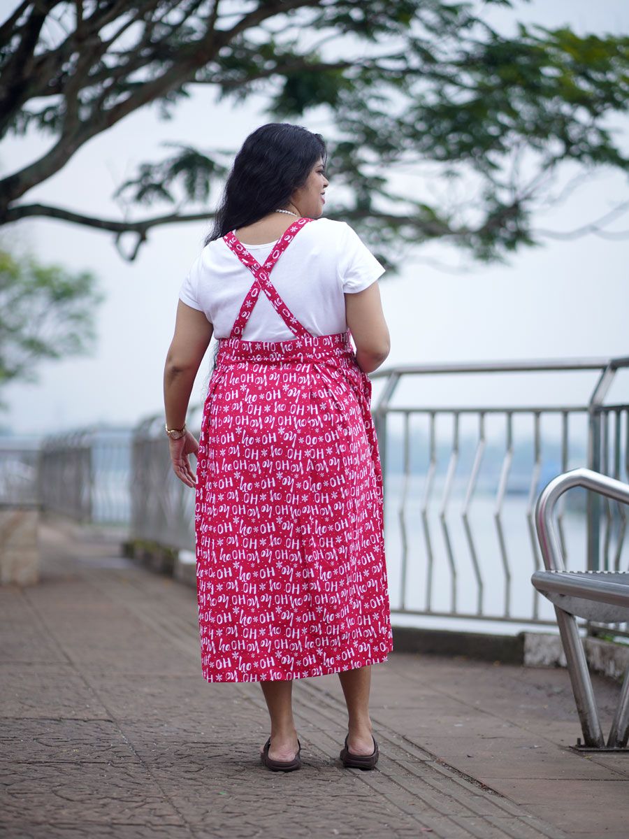 Maternity Midi Dress Dangree Red