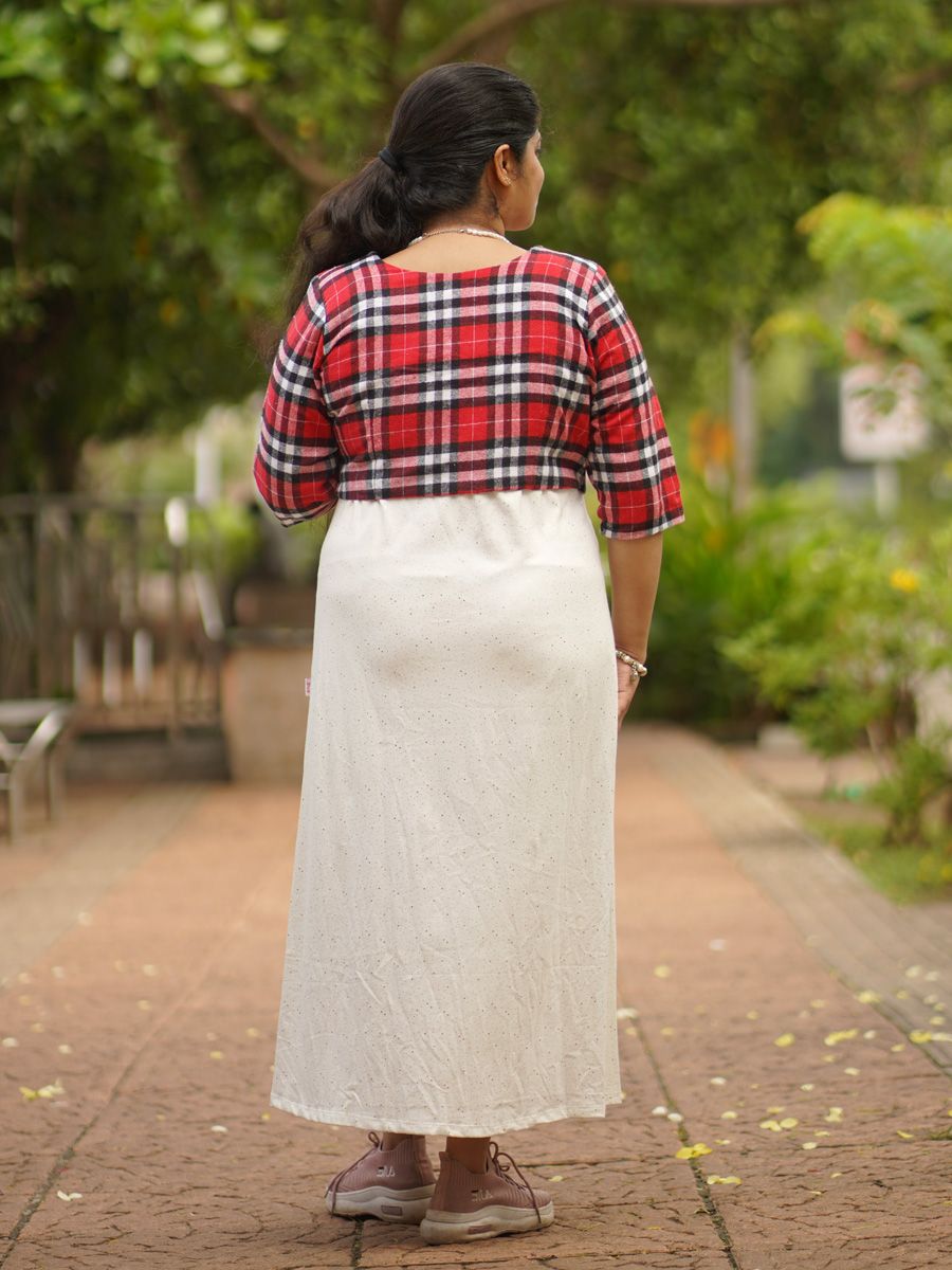 Maternity Midi Sleeveless Dress with Jacket