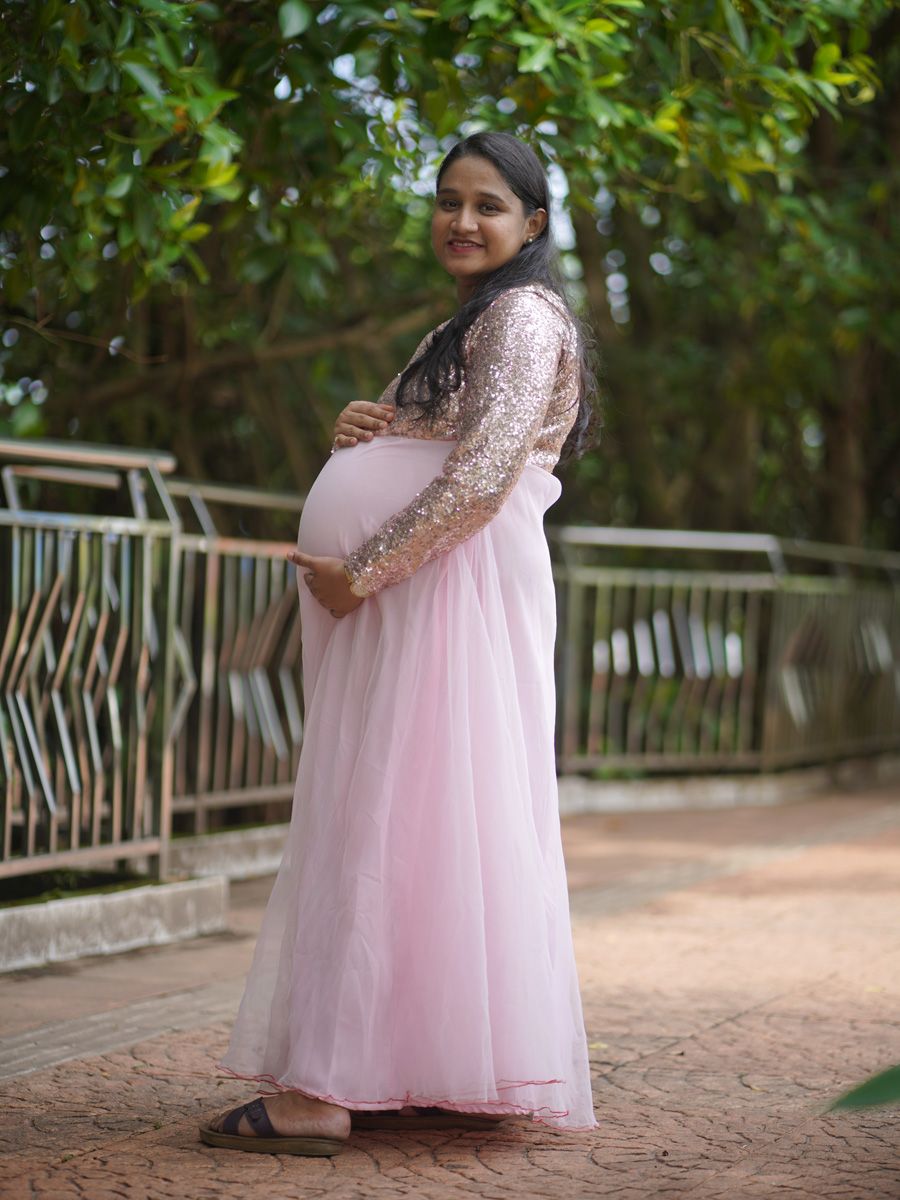 Maternity Baby Shower Pink Net