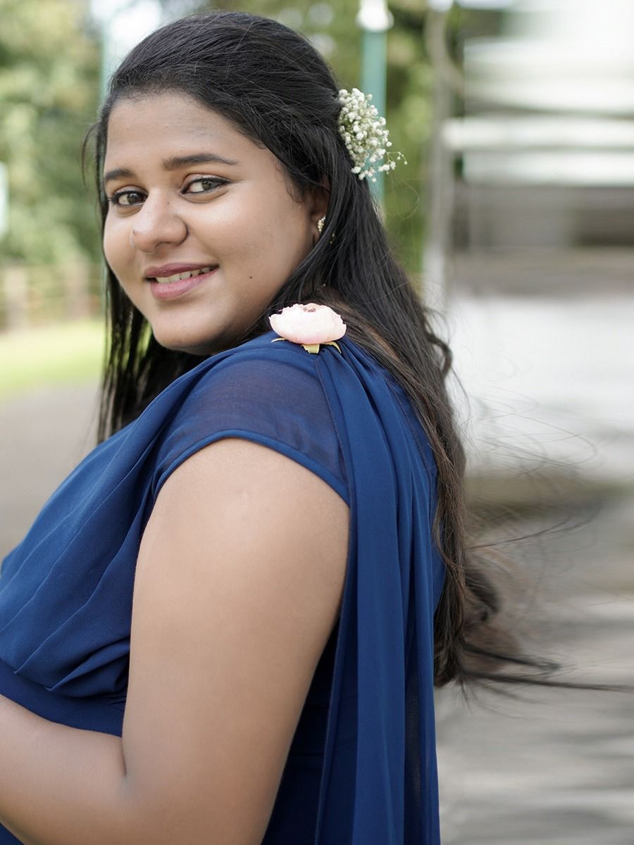 Maternity Baby Shower Fly Gown Blue