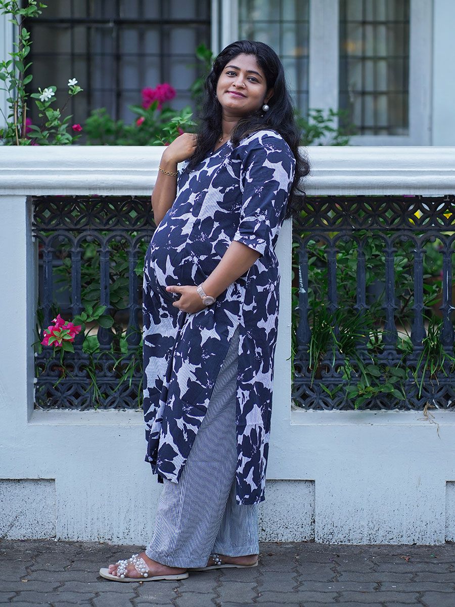 Maternity Co-ord Set Luna White