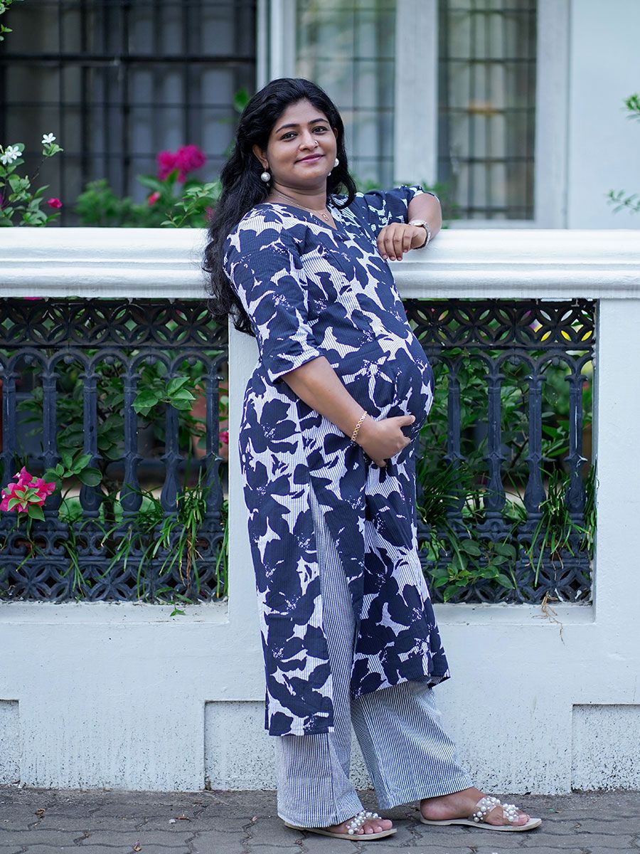 Maternity Co-ord Set Luna White