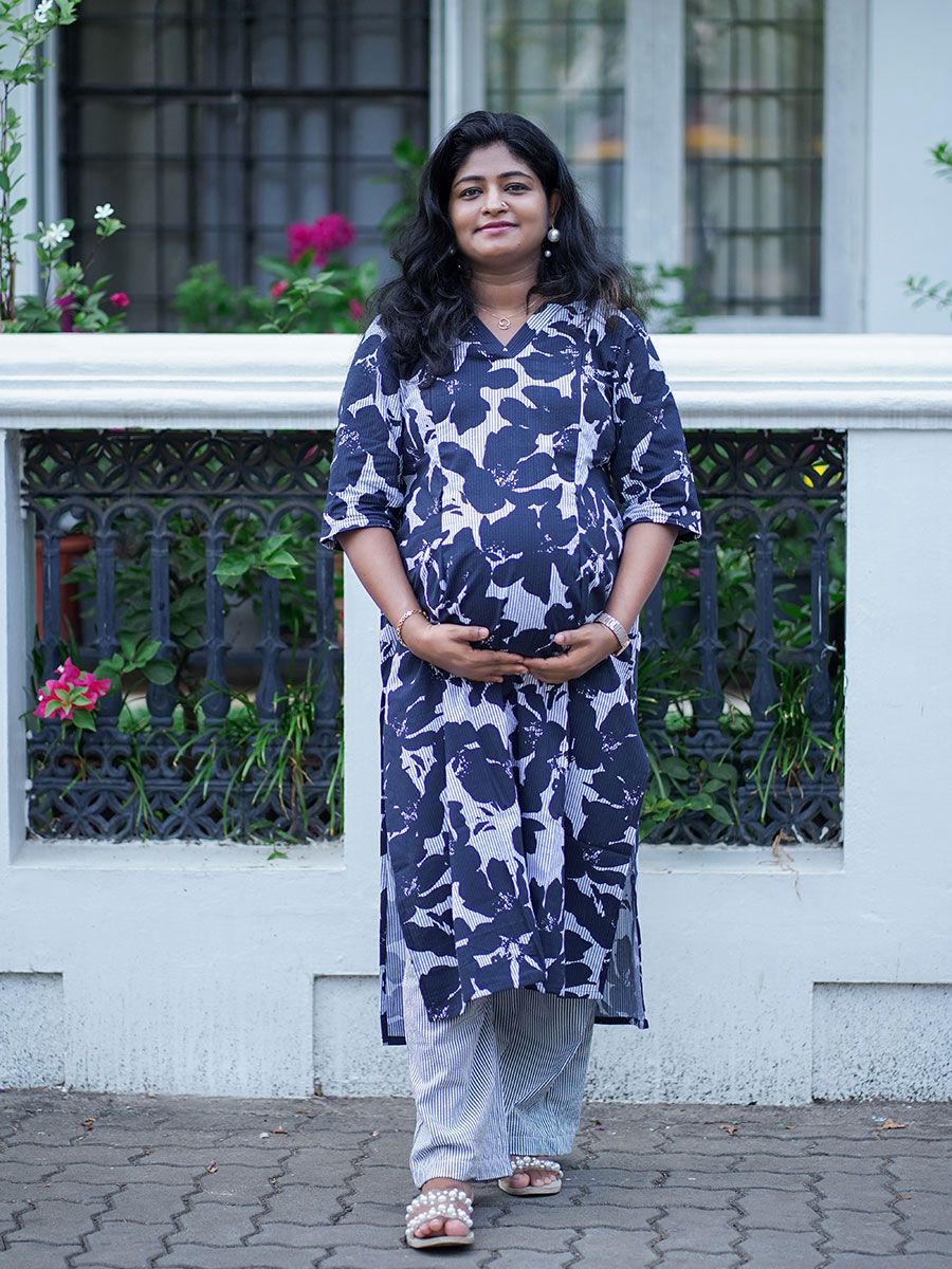 Maternity Co-ord Set Luna White