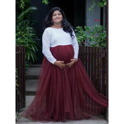 Maternity Baby Shower Plain & Crushed Net