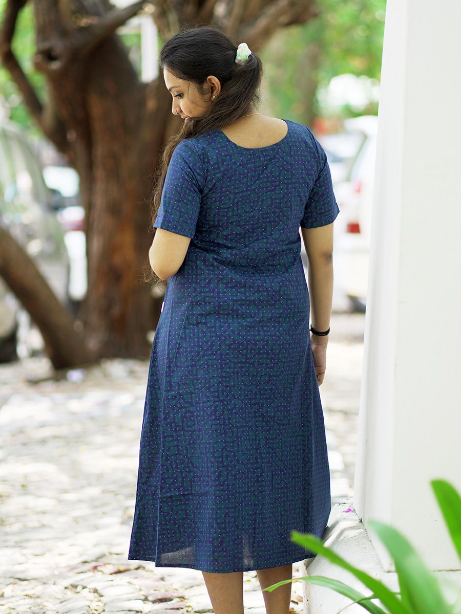 Maternity Kurta - Office Wear Elara  blue